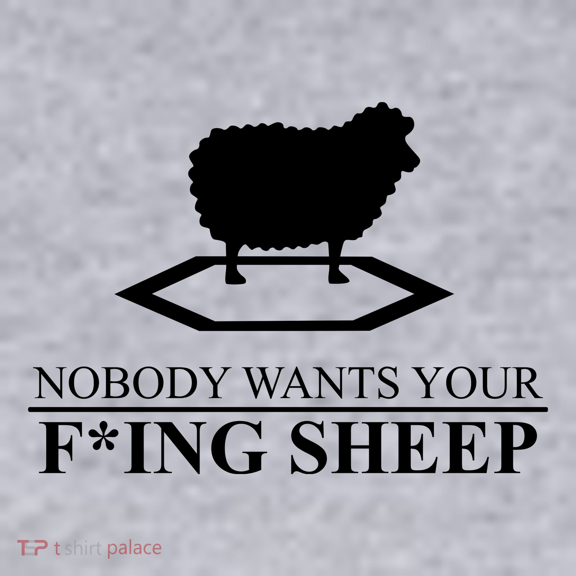 Nobody Wants Your Fucking Sheep Women's Racerback Cropped Tank