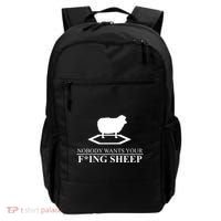 Nobody Wants Your Fucking Sheep Backpack thumb 0
