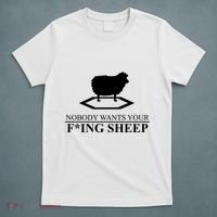 Nobody Wants Your Fucking Sheep T-Shirt thumb 5