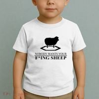 Nobody Wants Your Fucking Sheep Toddler T-Shirt thumb 2