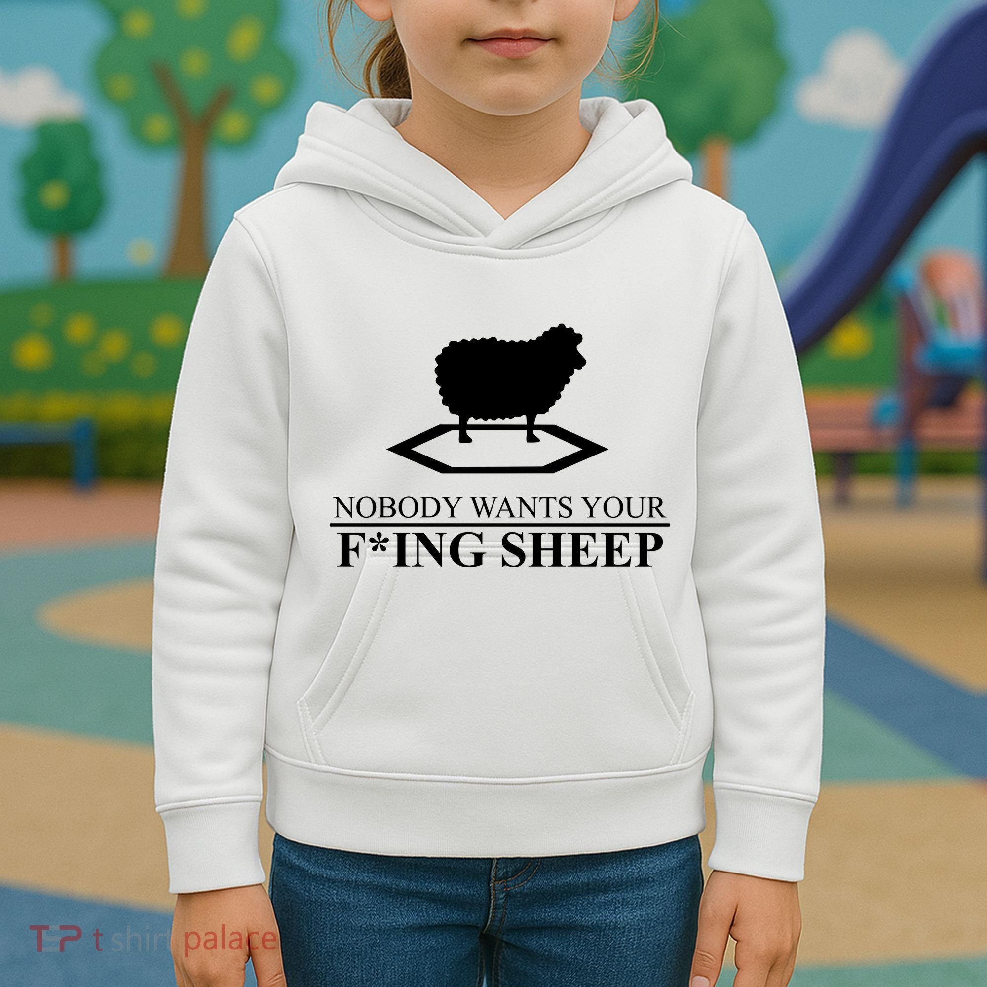 Nobody Wants Your Fucking Sheep Kids Hoodie