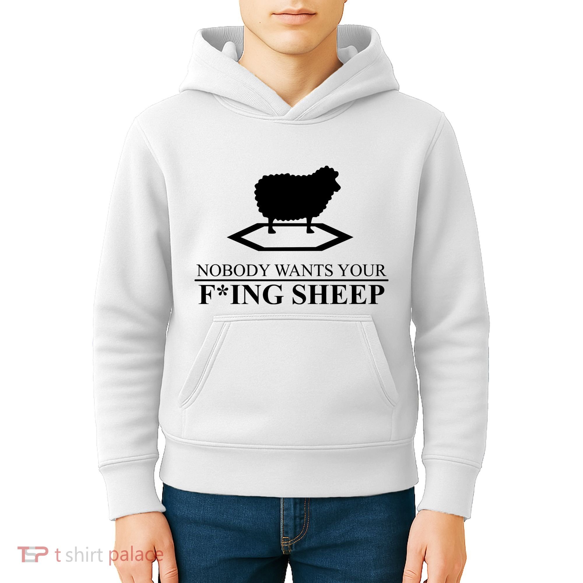 Nobody Wants Your Fucking Sheep Kids Hoodie