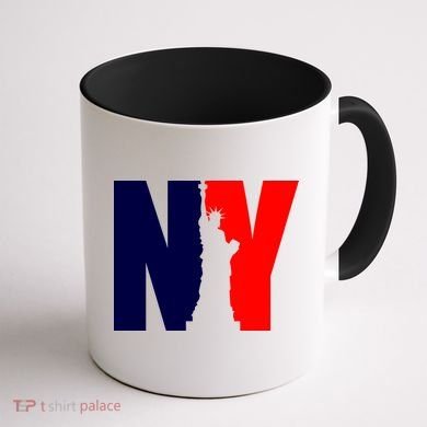 NY - New York Statue Of Liberty Die Cut Coffee Mug back