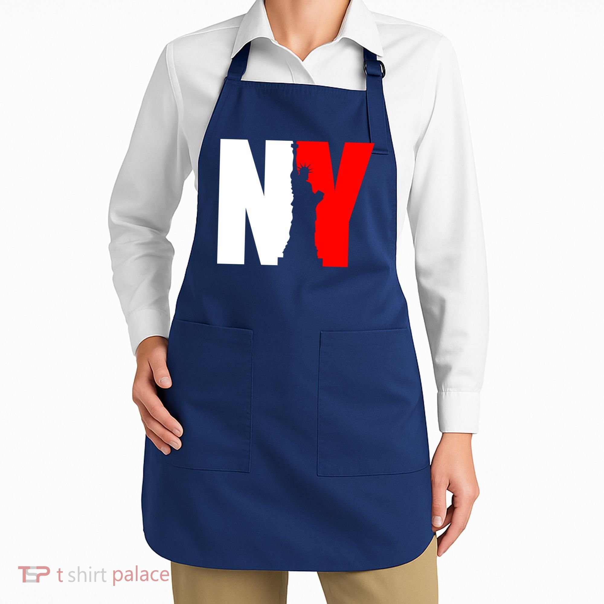 NY - New York Statue Of Liberty Die Cut Apron