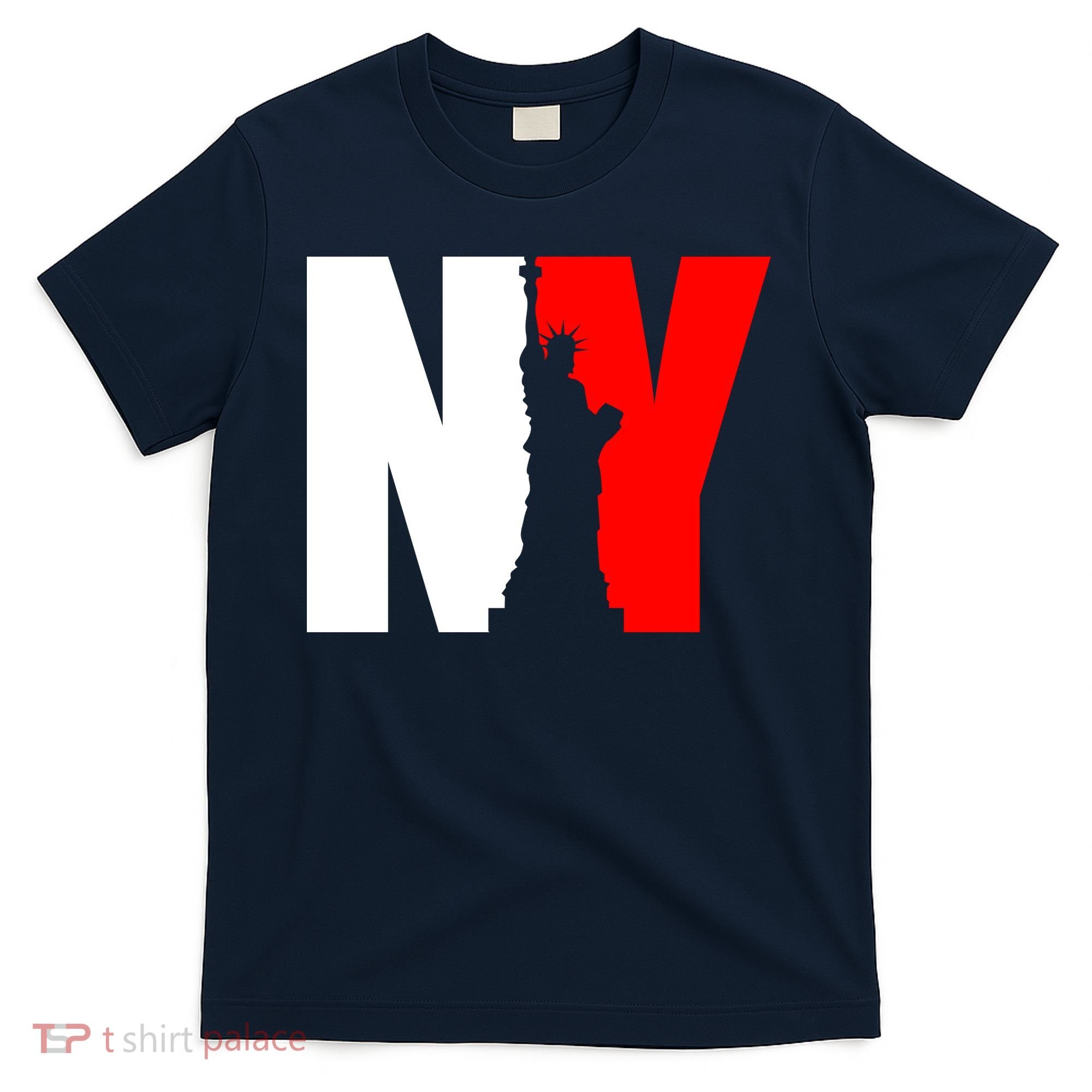NY - New York Statue Of Liberty Die Cut T-Shirt