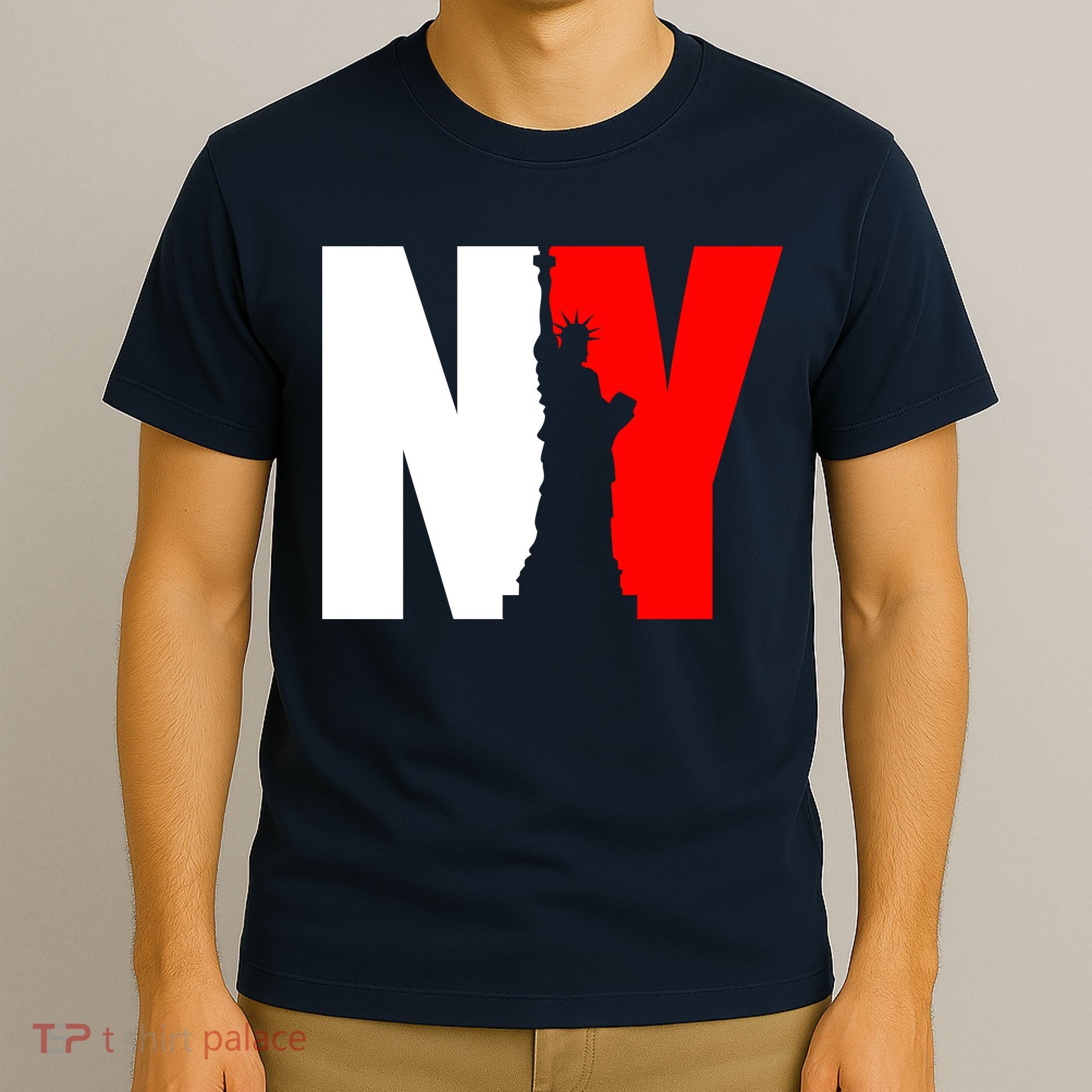 NY - New York Statue Of Liberty Die Cut T-Shirt