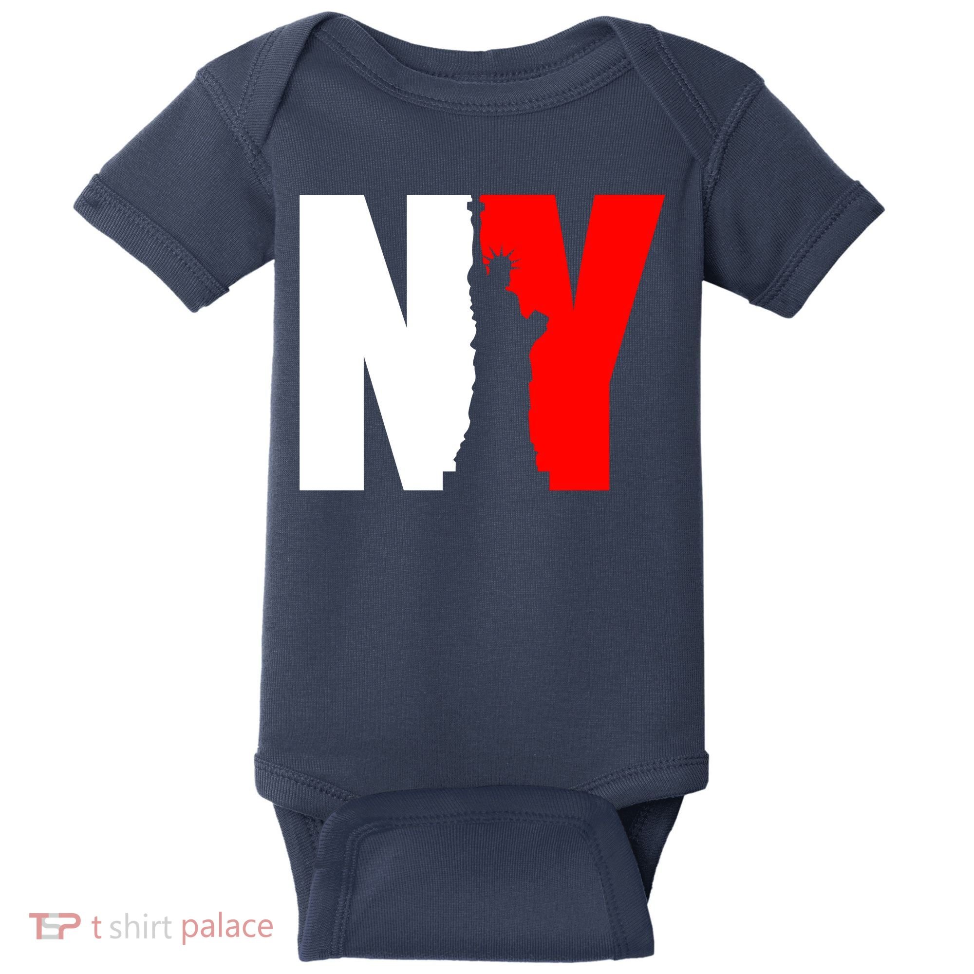 NY - New York Statue Of Liberty Die Cut Baby Bodysuit