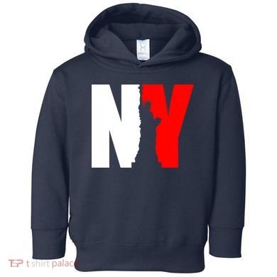 NY - New York Statue Of Liberty Die Cut Toddler Hoodie