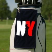 NY - New York Statue Of Liberty Die Cut Golf Towel thumb 2