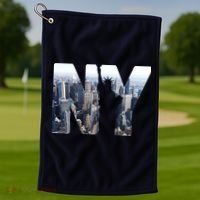 NY Statue Of Liberty Golf Towel thumb 1