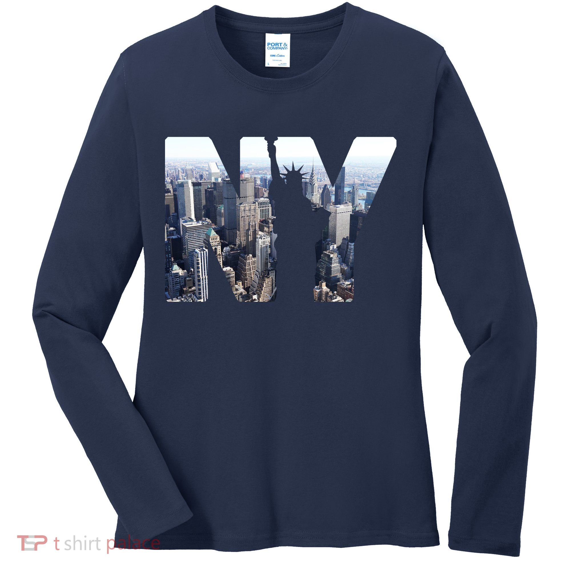 NY Statue Of Liberty Women's Long Sleeve Shirt