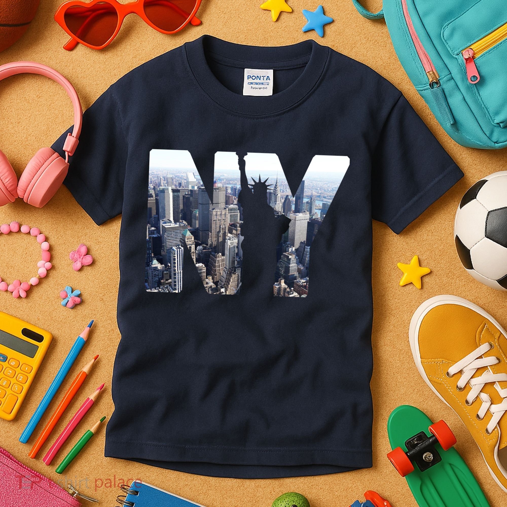 NY Statue Of Liberty Kids T-Shirt
