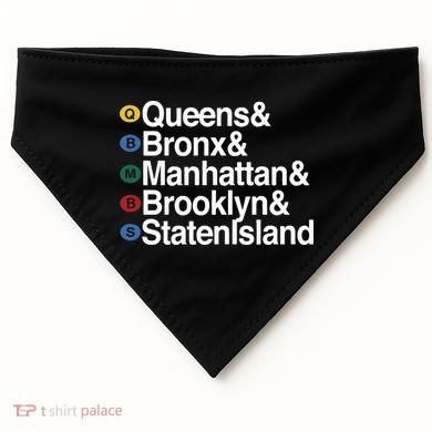 New York 5 Boroughs USA-Made Doggie Bandana
