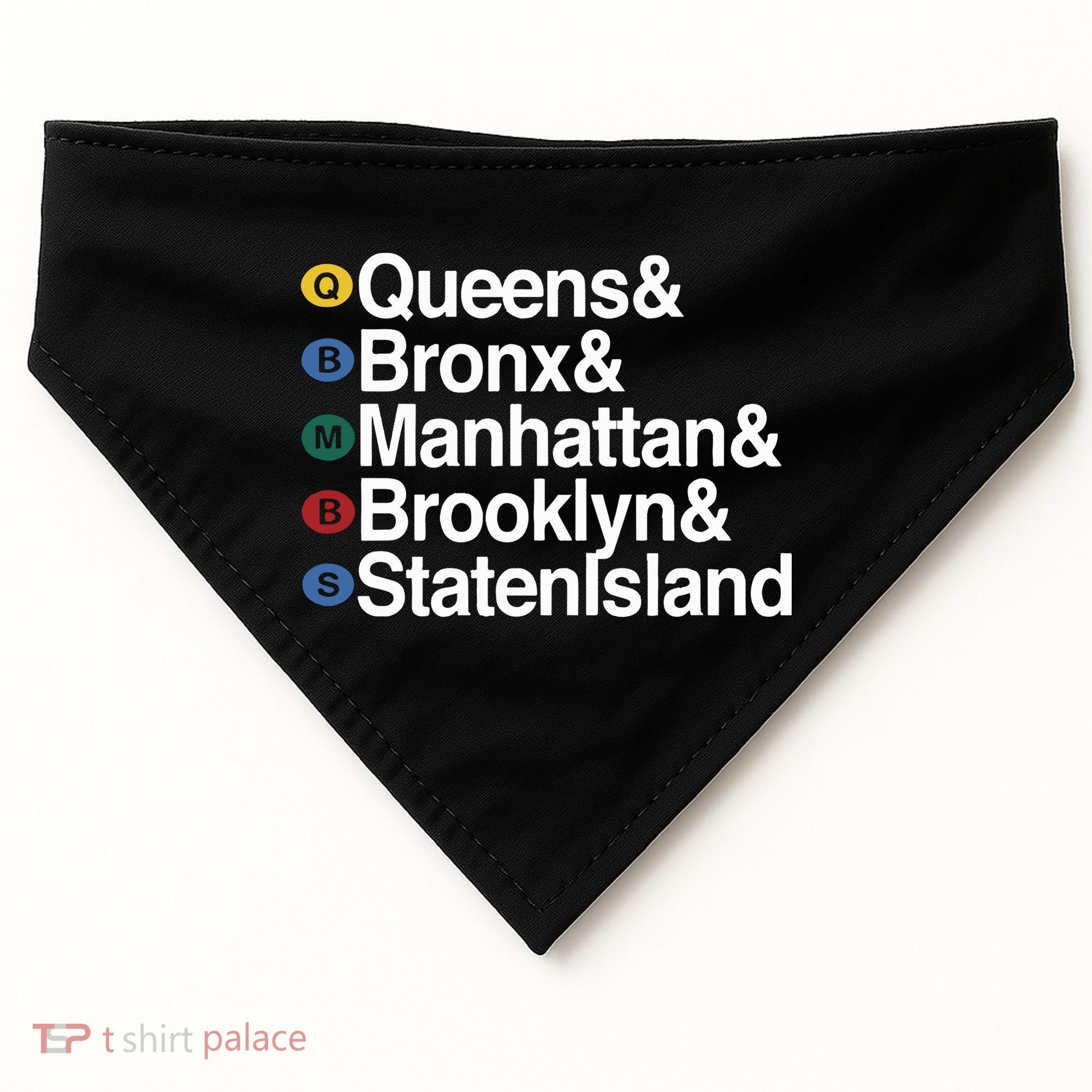 New York 5 Boroughs USA-Made Doggie Bandana