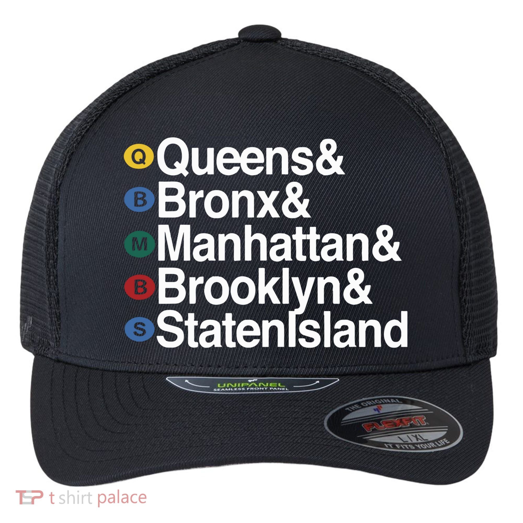 New York 5 Boroughs Flexfit Unipanel Trucker Cap