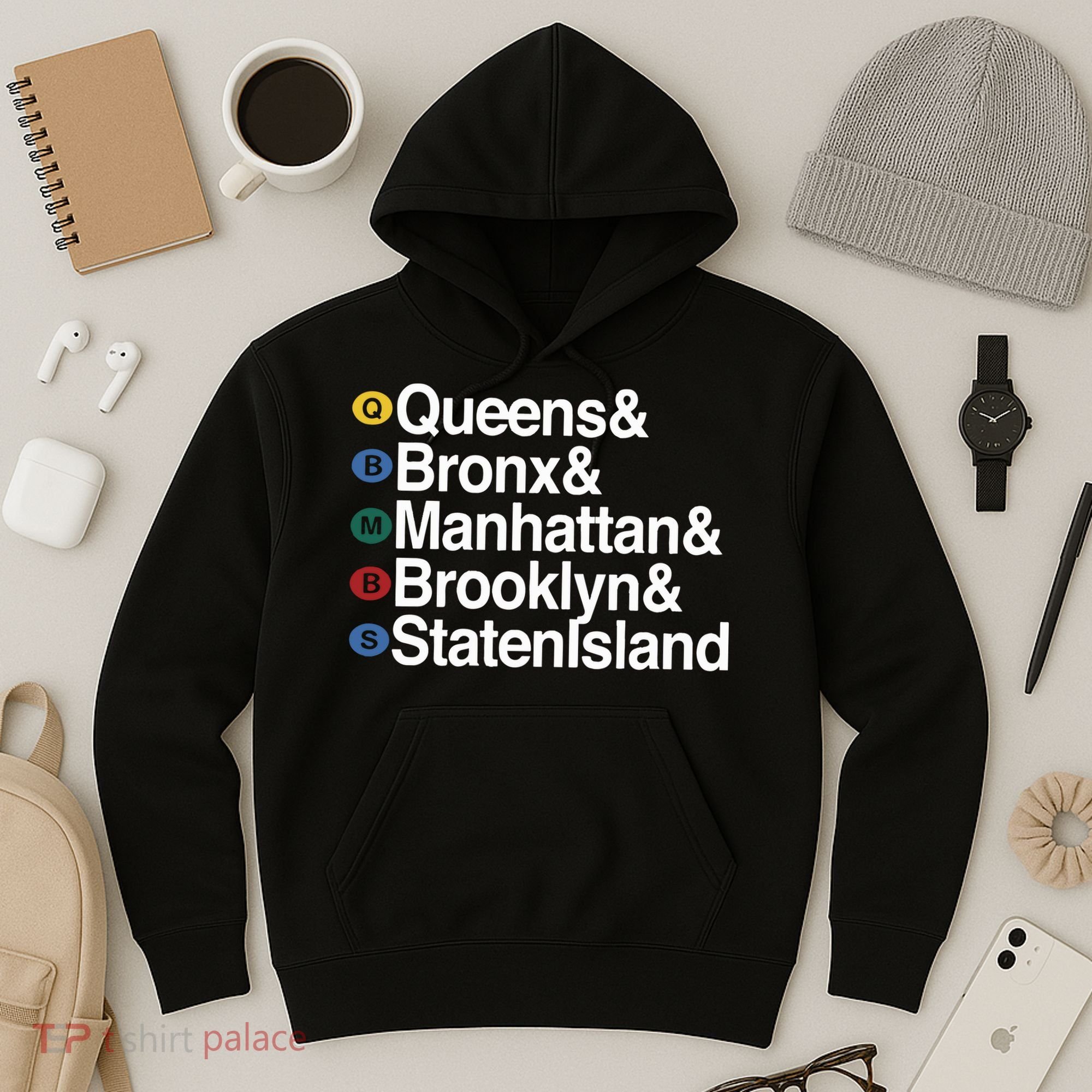 New York 5 Boroughs Hoodie