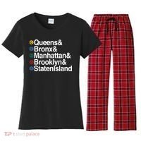 New York 5 Boroughs Women's Flannel Pajama Set thumb 0