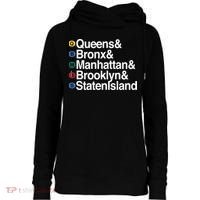 New York 5 Boroughs Womens Funnel Neck Pullover Hood thumb 0