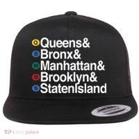 New York 5 Boroughs Flat Bill Trucker Hat thumb 0