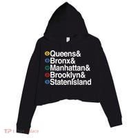 New York 5 Boroughs Crop Fleece Hoodie thumb 0