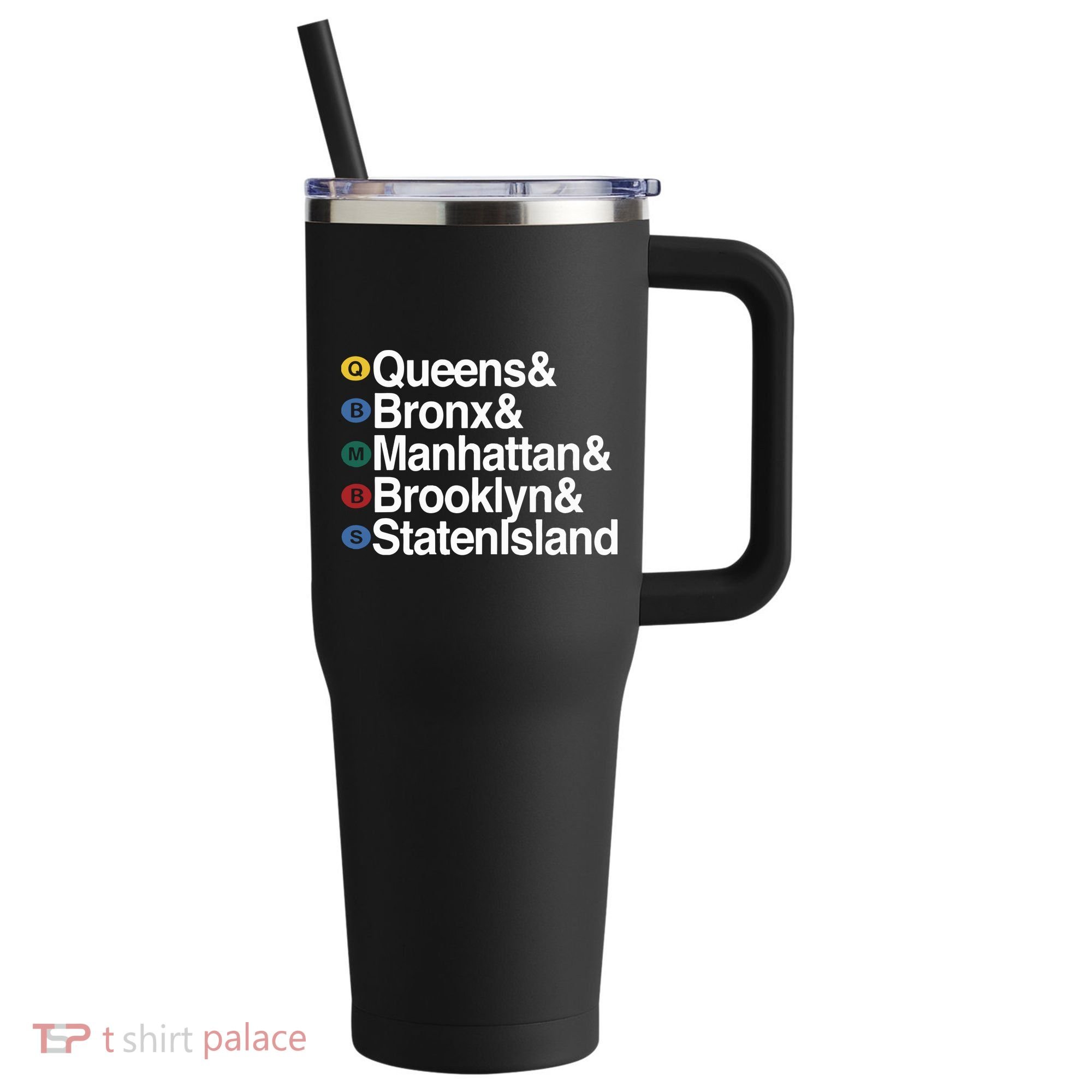 New York 5 Boroughs 40oz Vacuum Insulated Stainless Steel Travel Tumbler