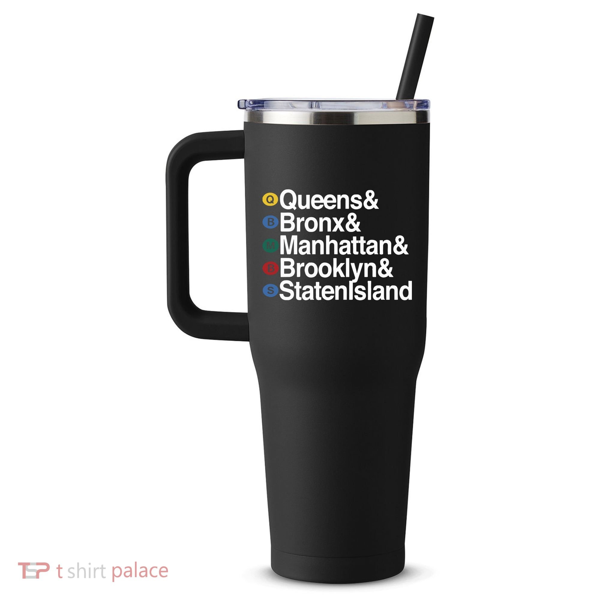 New York 5 Boroughs 40oz Vacuum Insulated Stainless Steel Travel Tumbler