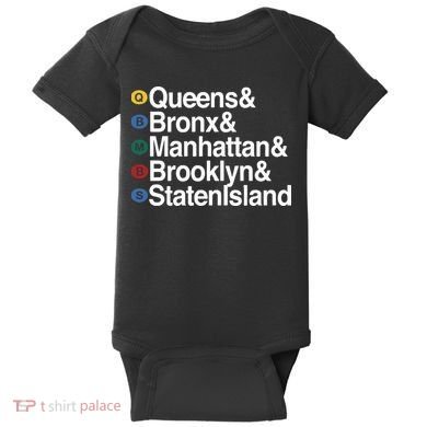 New York 5 Boroughs Baby Bodysuit
