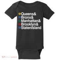 New York 5 Boroughs Baby Bodysuit thumb 0