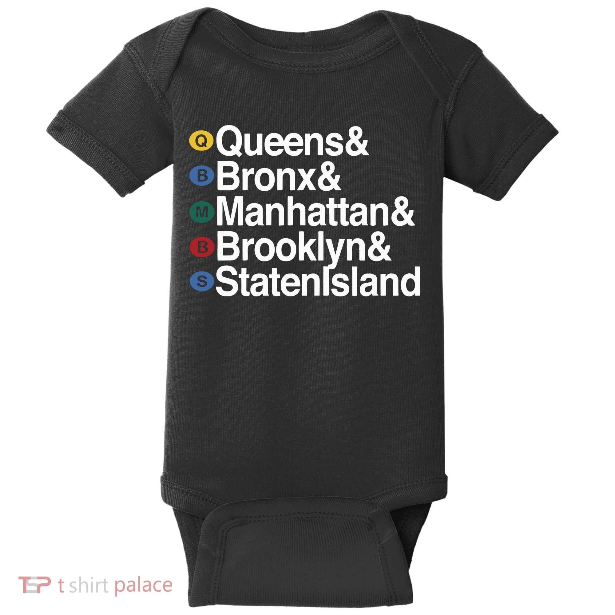 New York 5 Boroughs Baby Bodysuit