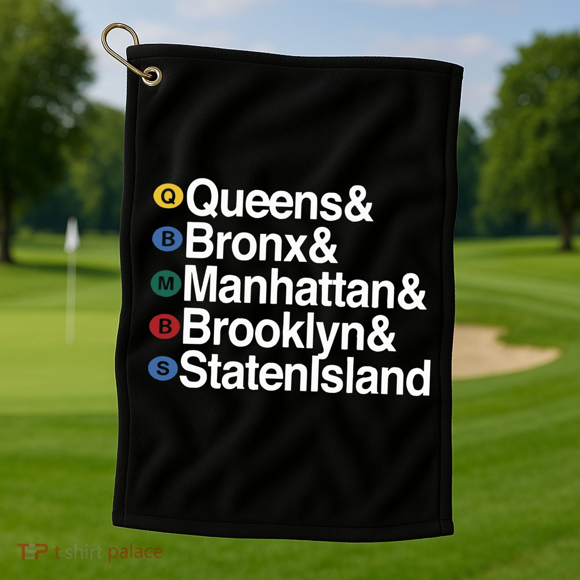 New York 5 Boroughs Golf Towel