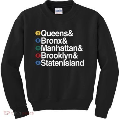 New York 5 Boroughs Kids Sweatshirt