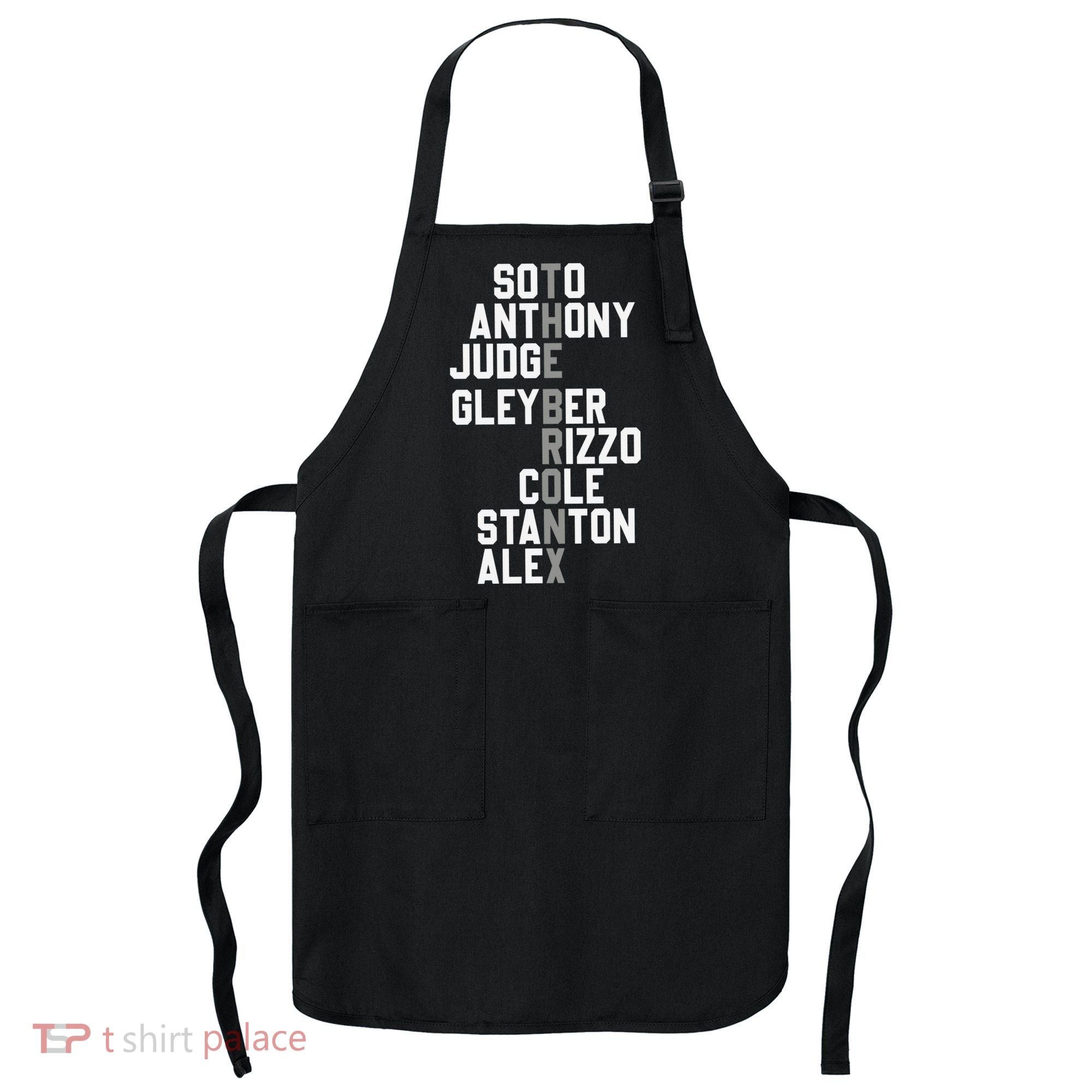 New York Baseball Player Name Apron