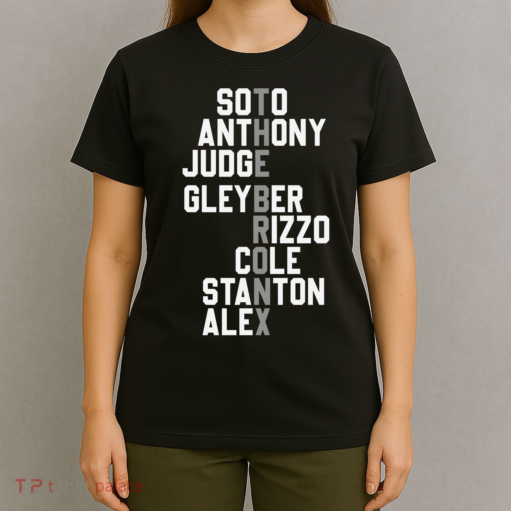 New York Baseball Player Name T-Shirt