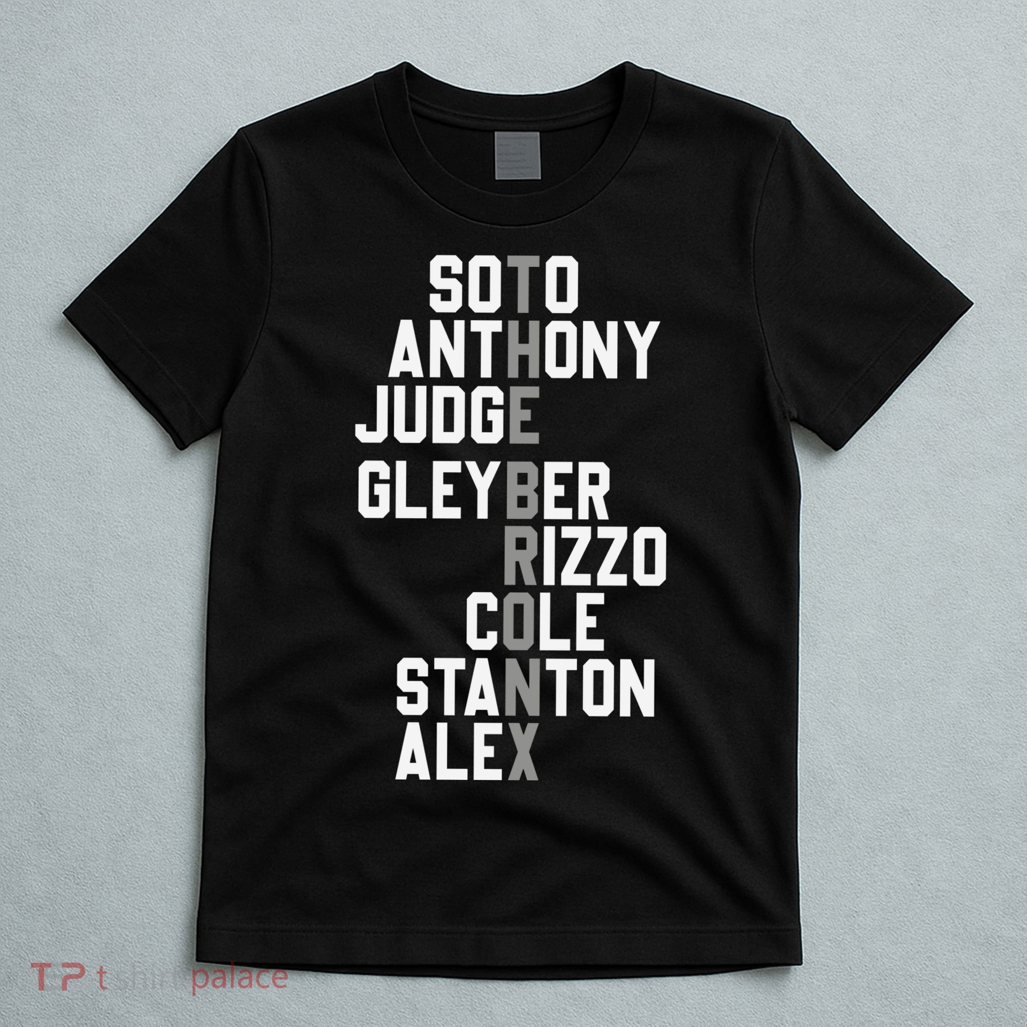 New York Baseball Player Name T-Shirt