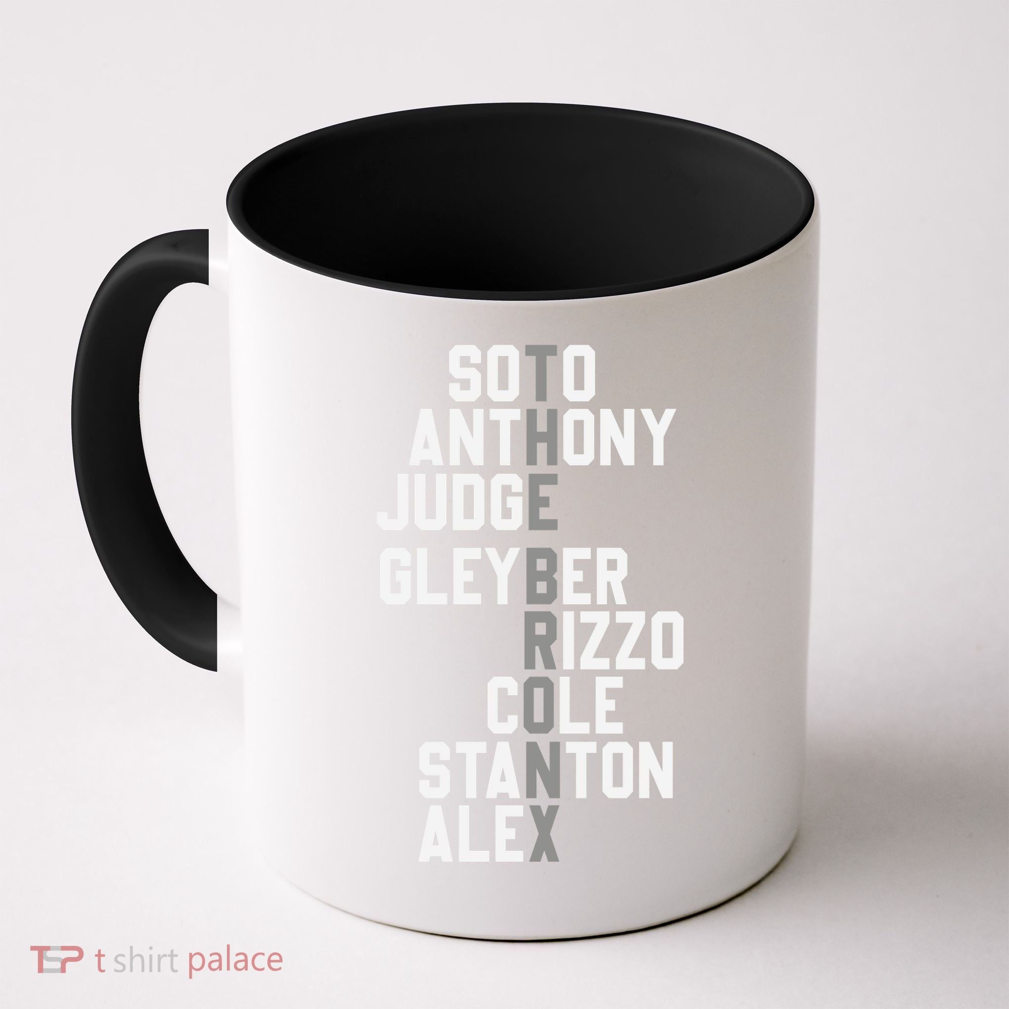 New York Baseball Player Name Coffee Mug