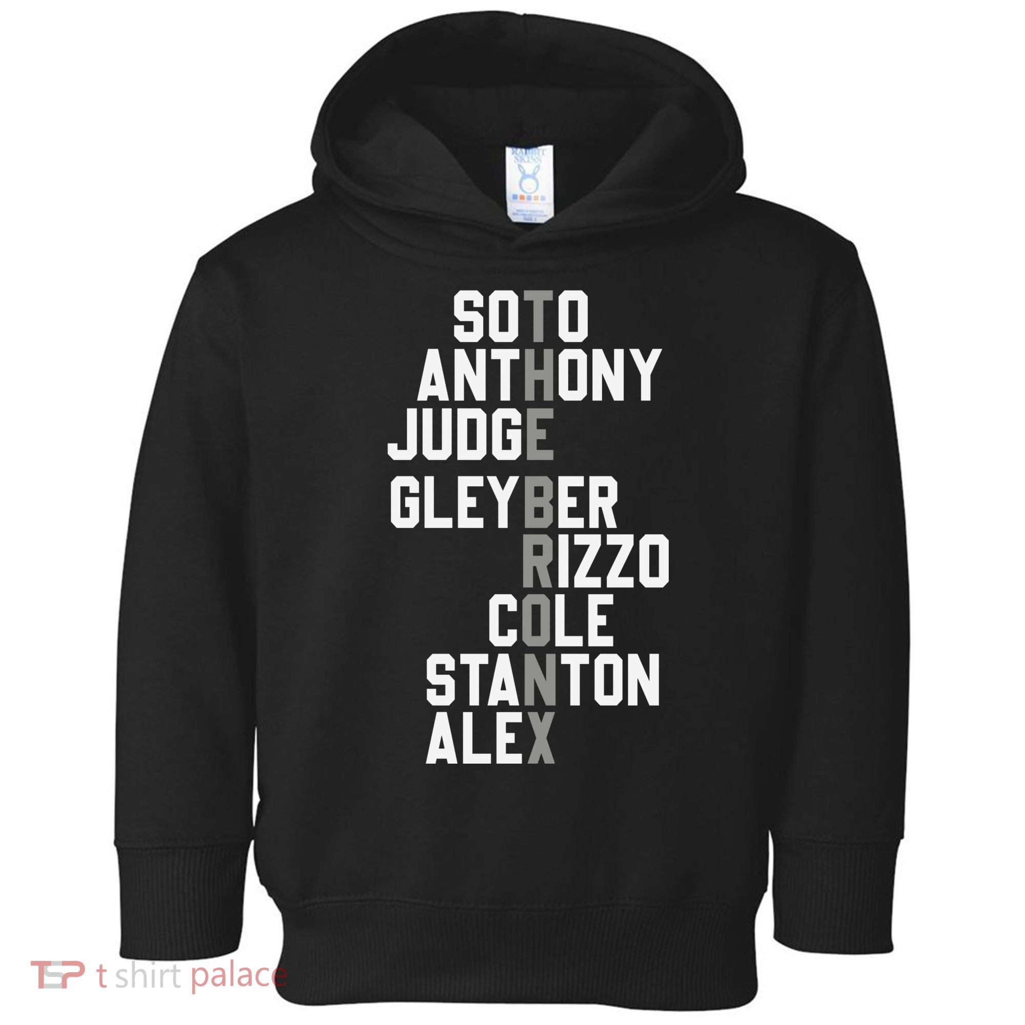 New York Baseball Player Name Toddler Hoodie