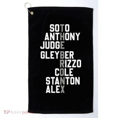 New York Baseball Player Name Golf Towel