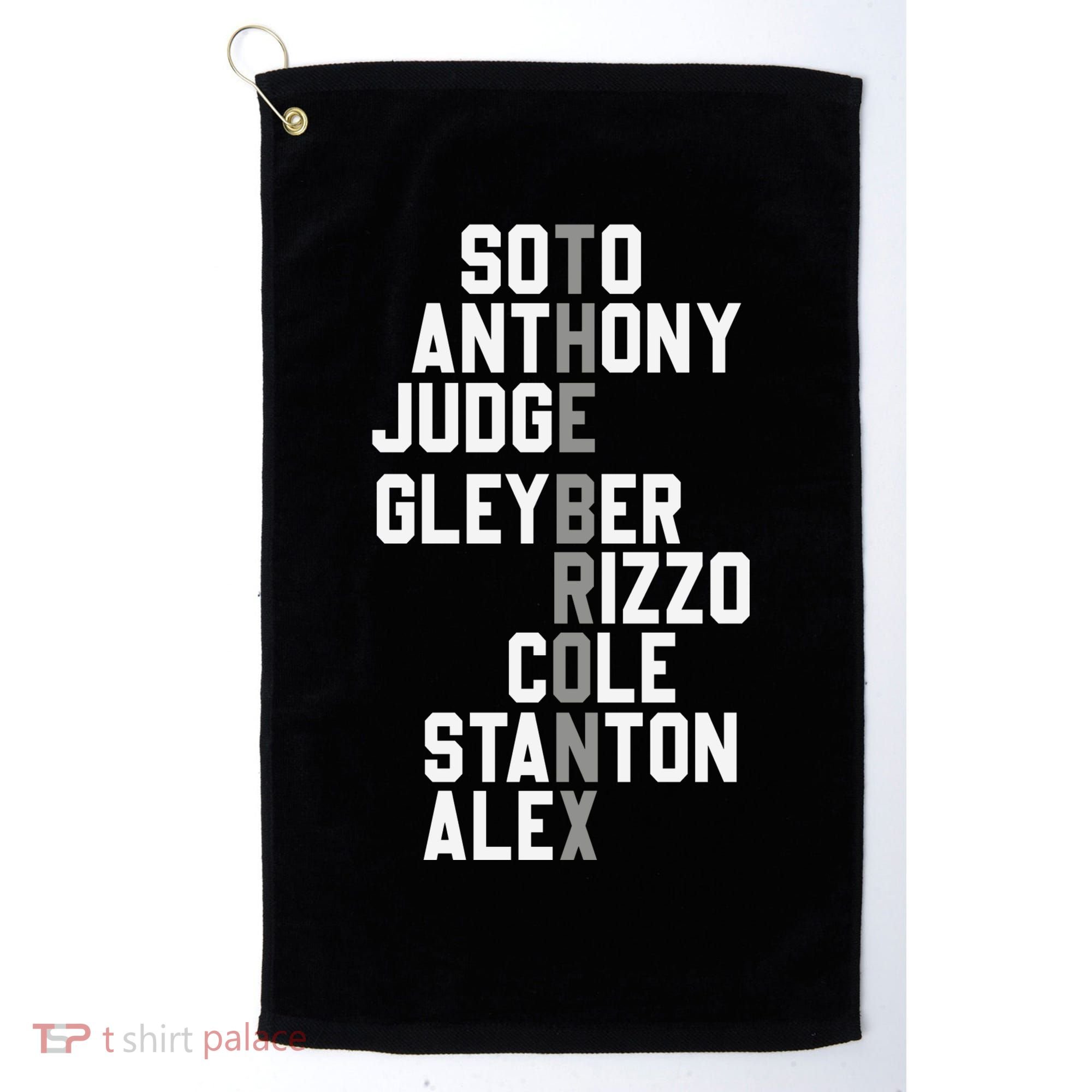 New York Baseball Player Name Golf Towel