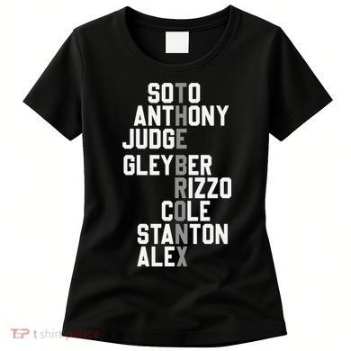New York Baseball Player Name Women's T-Shirt