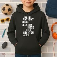 New York Baseball Player Name Kids Hoodie thumb 2