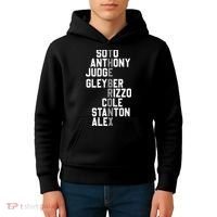 New York Baseball Player Name Kids Hoodie thumb 4