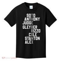New York Baseball Player Name Kids T-Shirt thumb 0