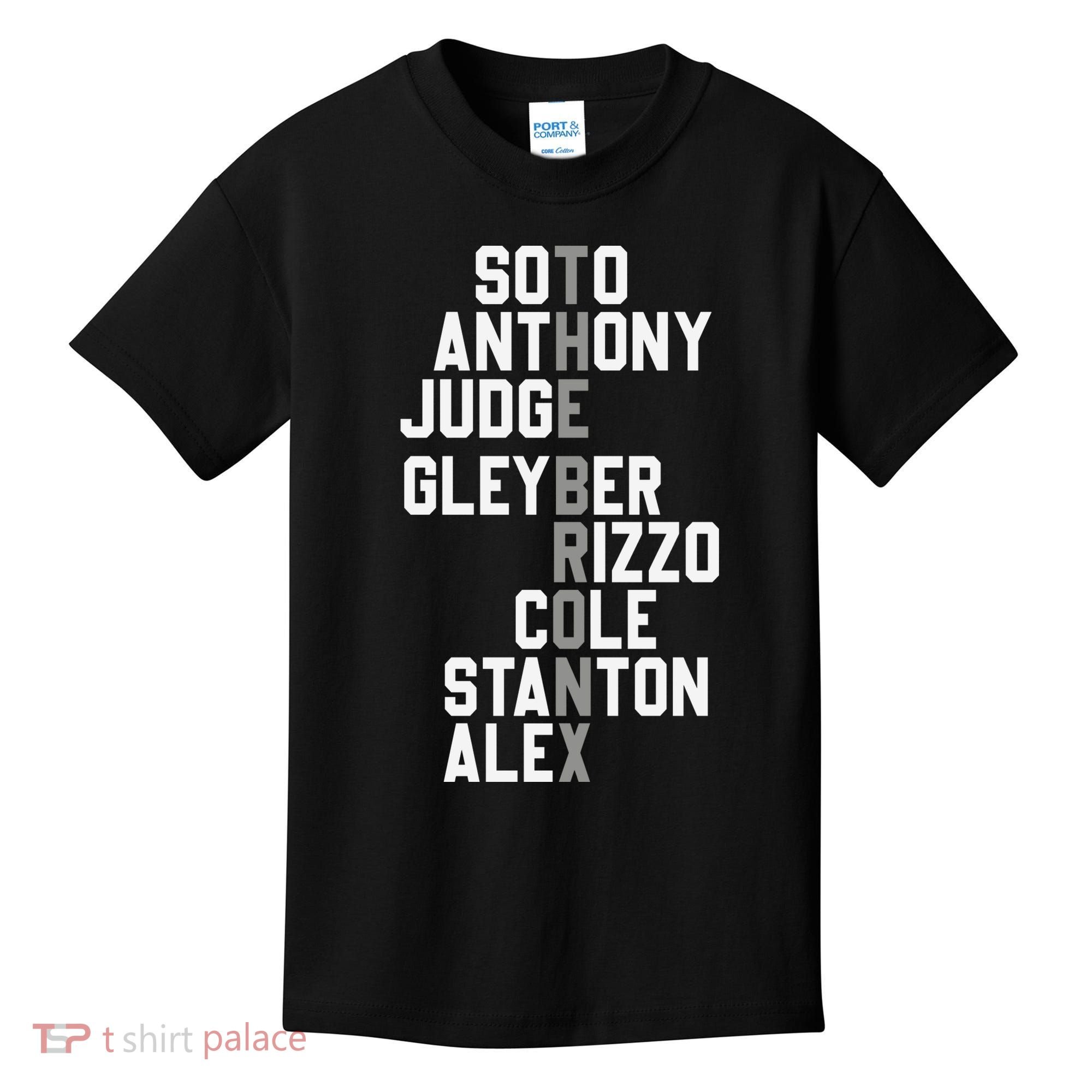 New York Baseball Player Name Kids T-Shirt