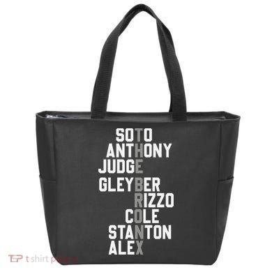 New York Baseball Player Name Tote Bag
