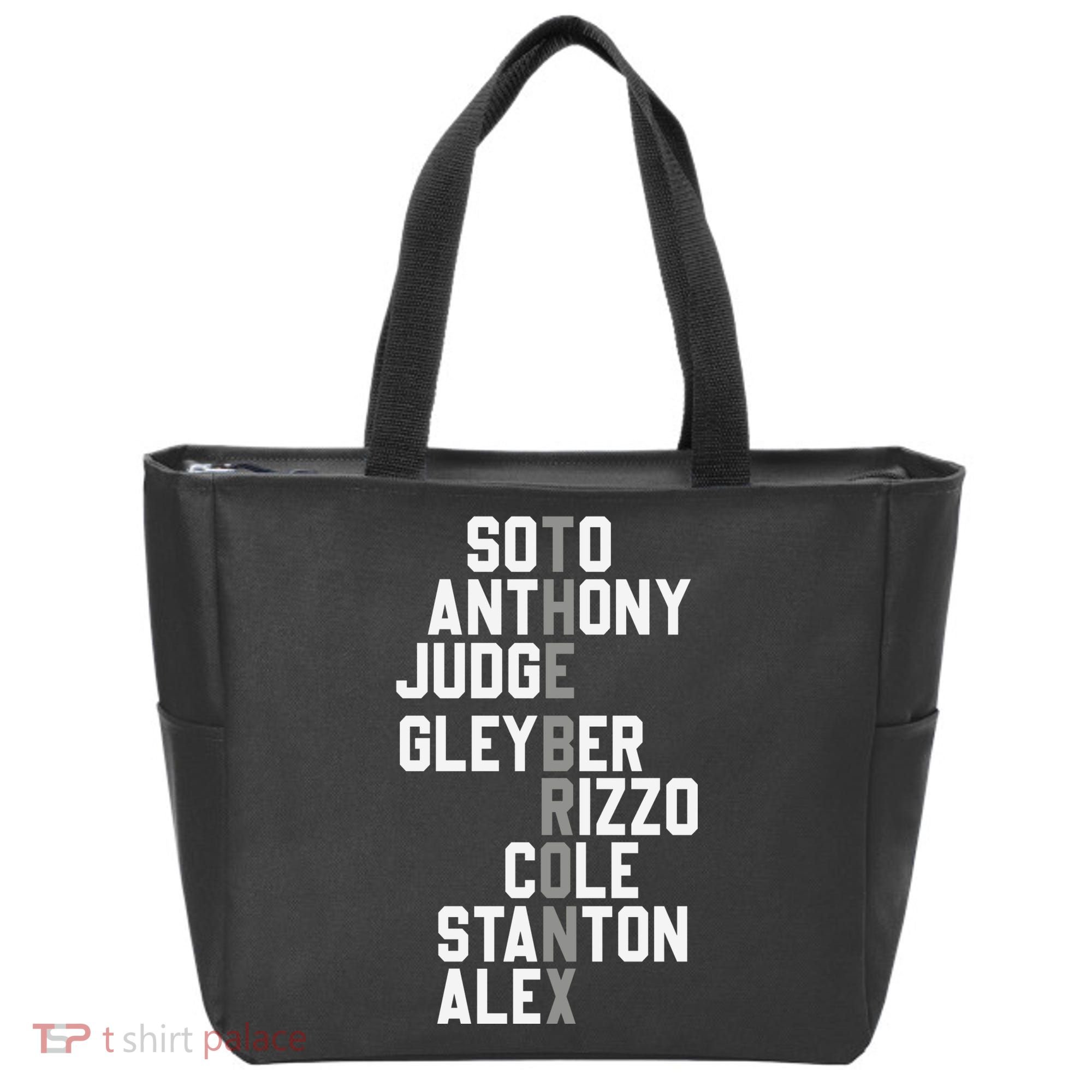 New York Baseball Player Name Tote Bag
