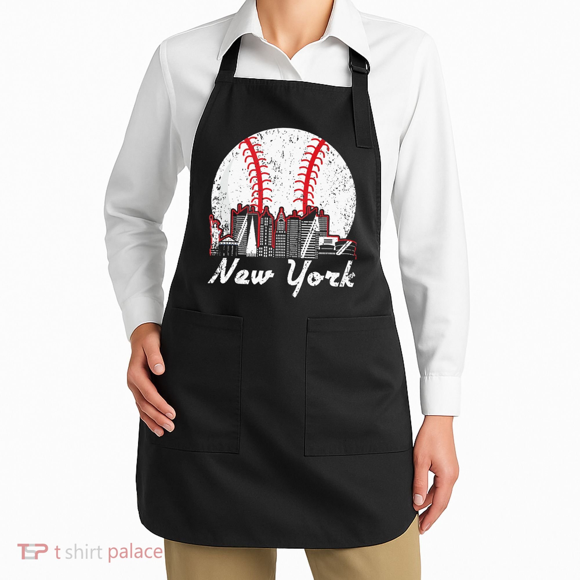 New York Baseball NY Apron