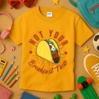 Not Your Breakfast Taco Kids T-Shirt thumb 3