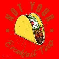 Not Your Breakfast Taco Santa Hat thumb 1