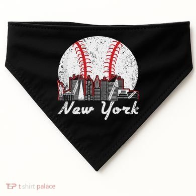 New York Baseball Ny USA-Made Doggie Bandana