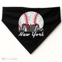 New York Baseball Ny USA-Made Doggie Bandana thumb 0